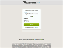 Tablet Screenshot of muscleworshipchat.com